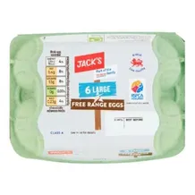 Jack's 6 Large Free Range Eggs